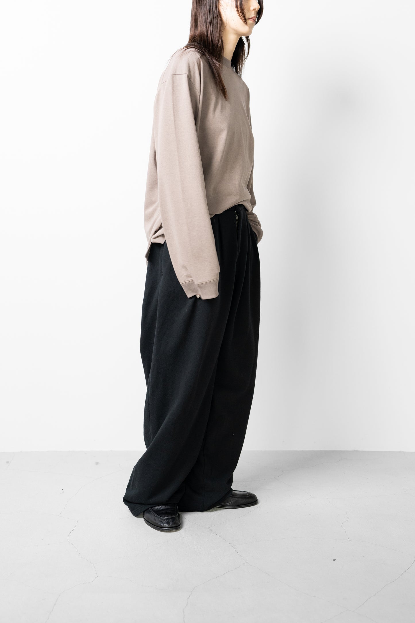 Afiit / 3TUCK SWEAT PANTS   "BLACK"
