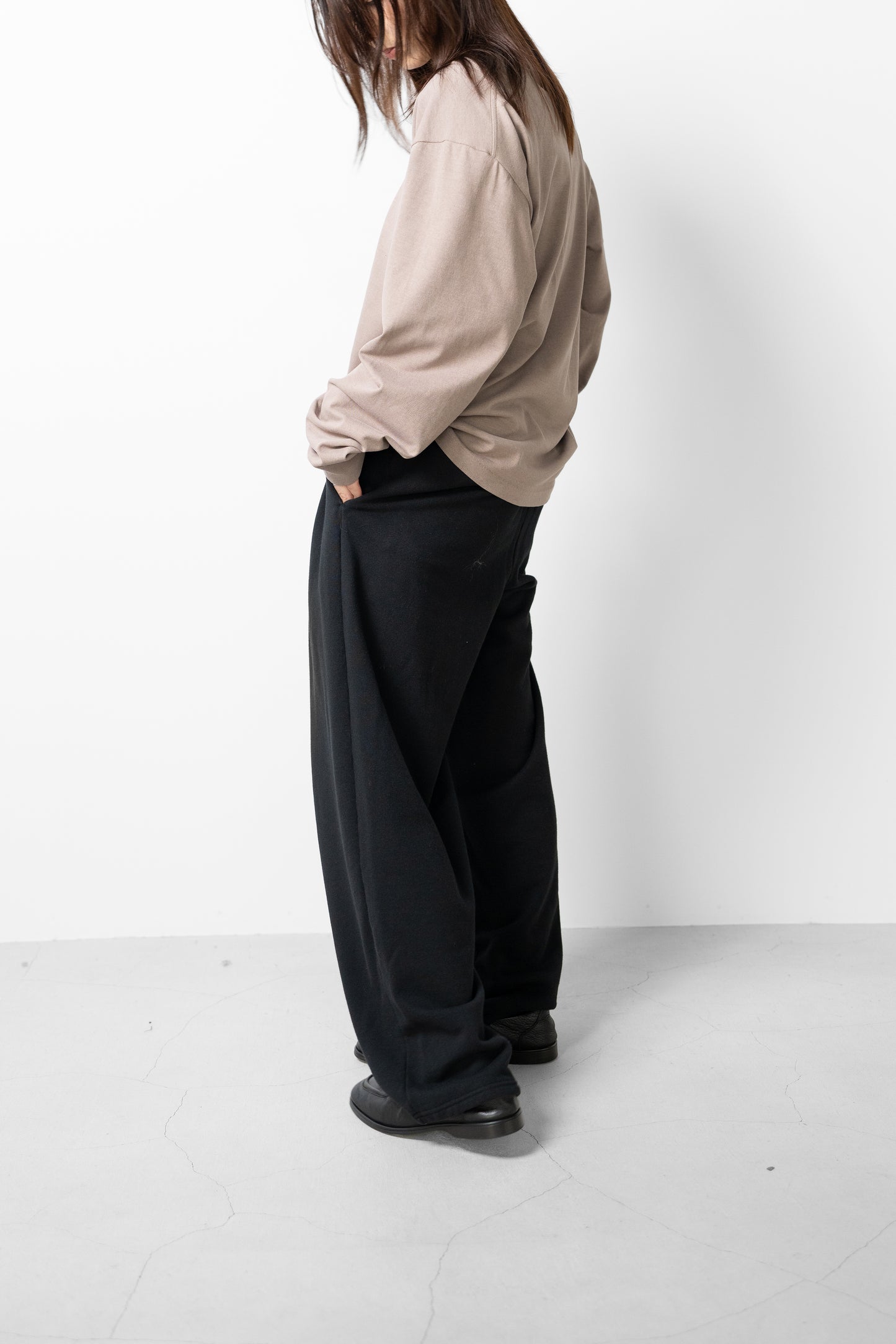 Afiit / 3TUCK SWEAT PANTS   "BLACK"