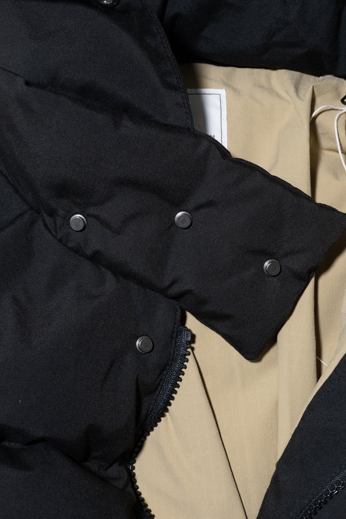 ANCELLM / AGING DOWN JACKET "BLACK"