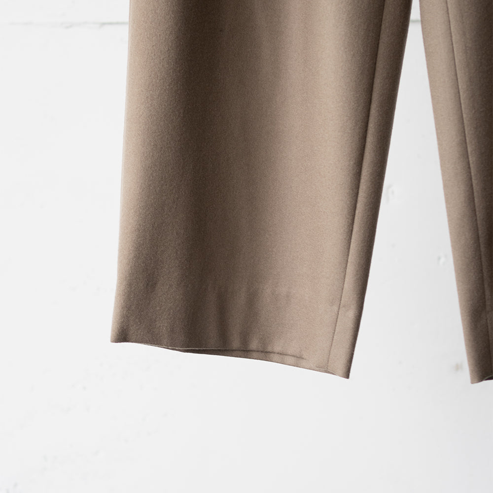 ssstein/ EASY WIDE TROUSERS "DARK BEIGE"