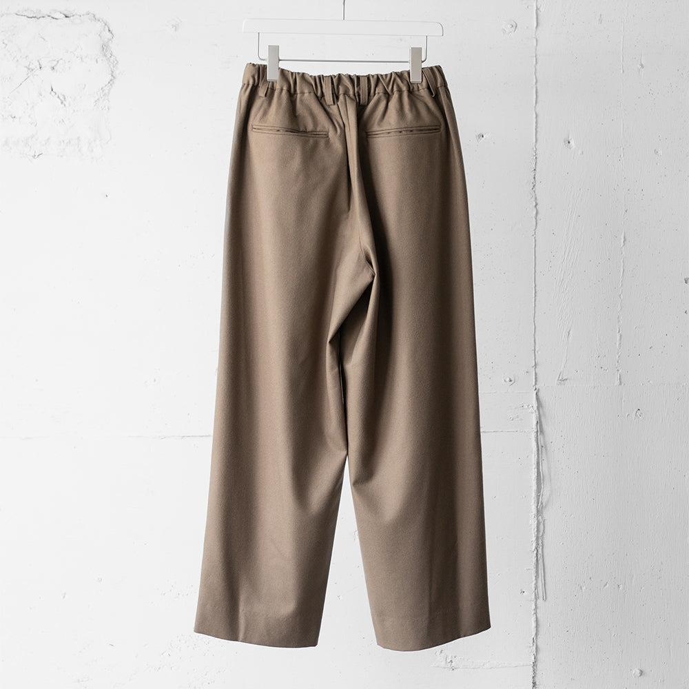 ssstein/ EASY WIDE TROUSERS "DARK BEIGE"