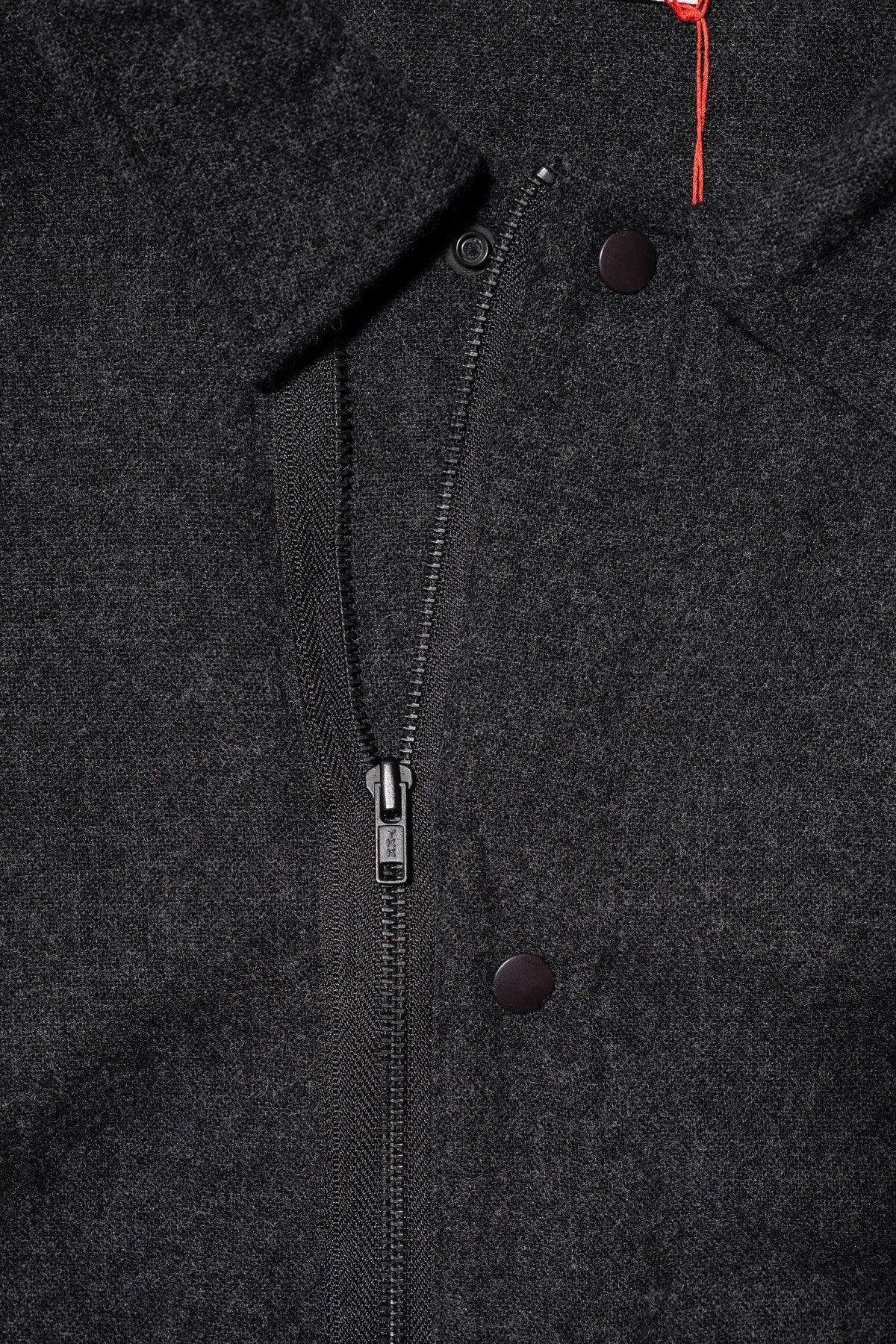 barbell object / zipper bl "charcoal"