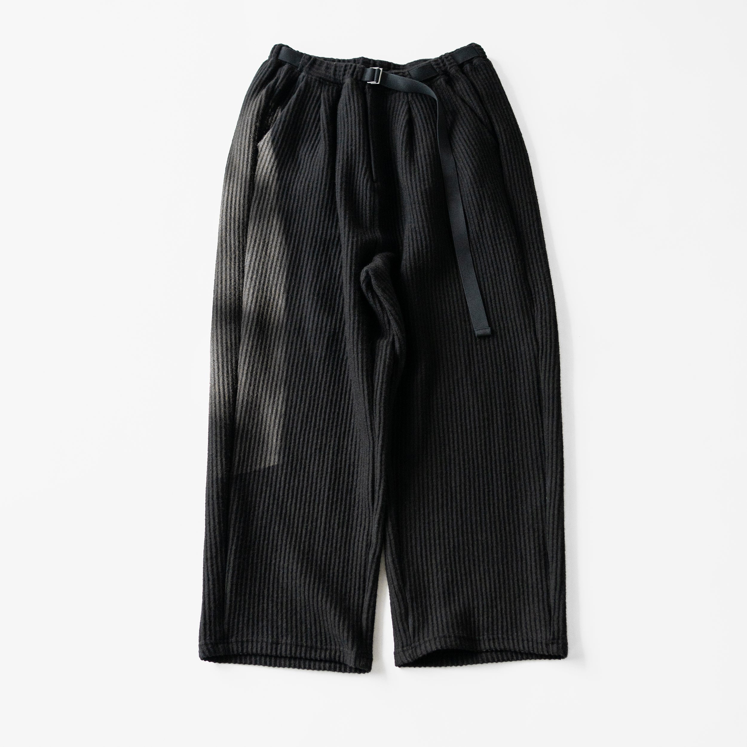 ANCELLM(アンセルム) / WOOLCORD BELTLESS SLACKS 