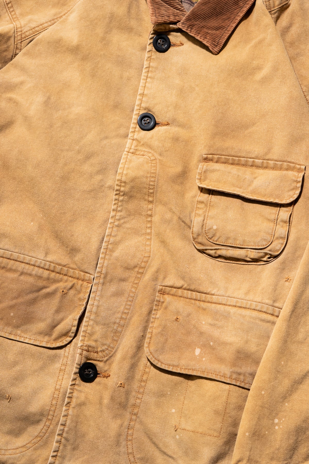 ANCELLM / REVERSIBLE WORK JACKET "CAMEL"