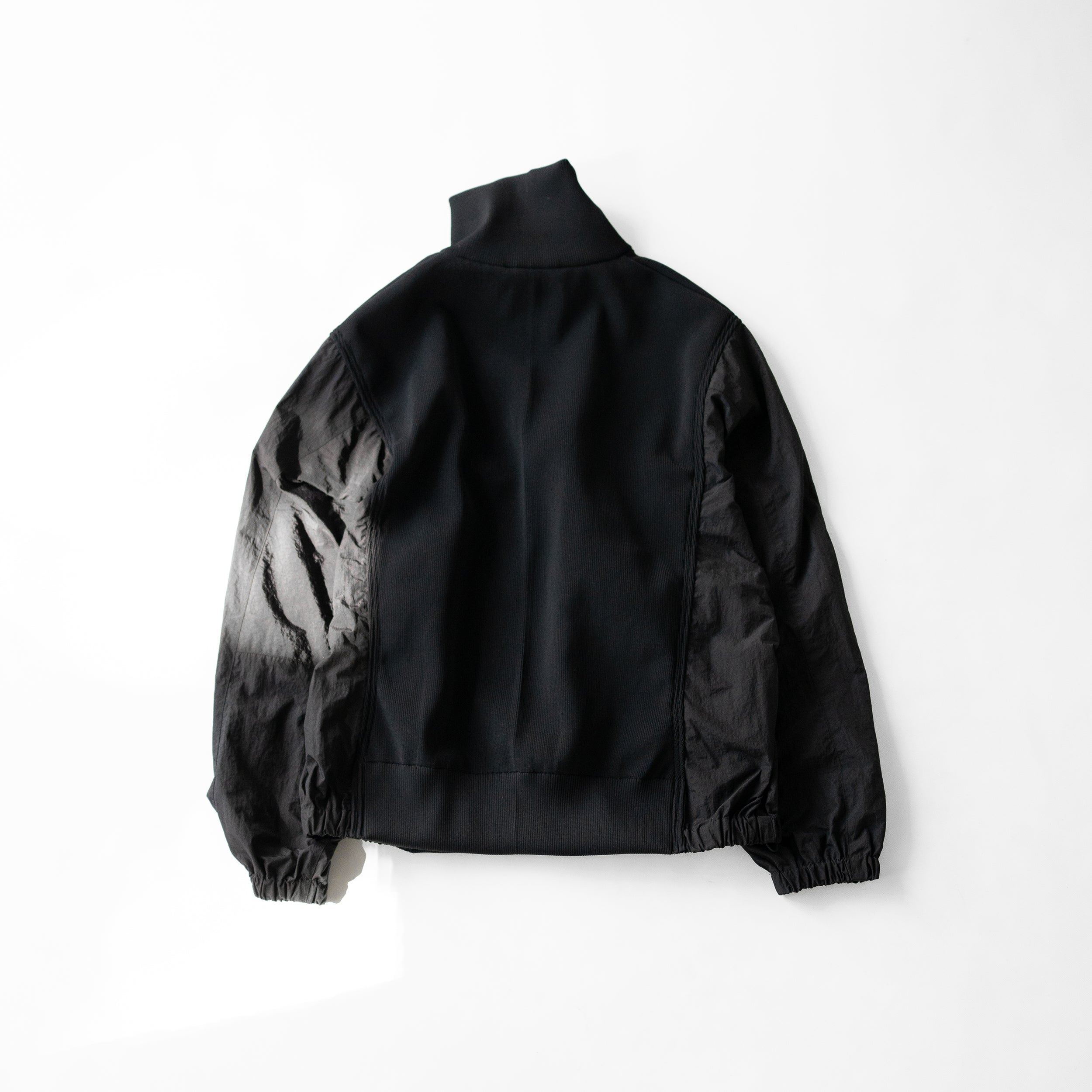 [INSILENCE] WOOL SUCKER WESTERN JACKET /追跡付 YOKE(ヨーク)/ Connected Rib Knit Trucker Jacket 
