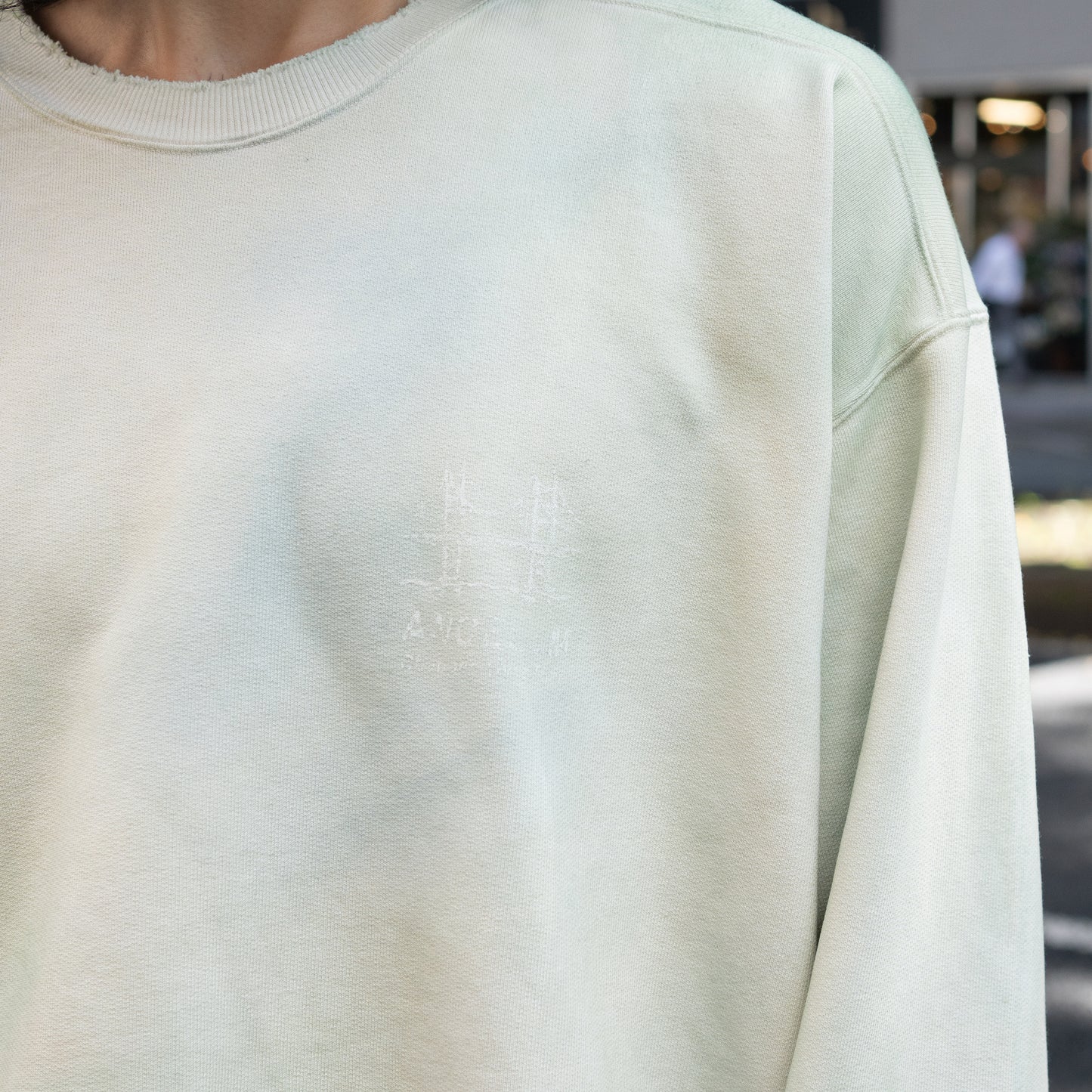 ANCELLM / BRIDGE SWEAT SHIRT "LAKE"