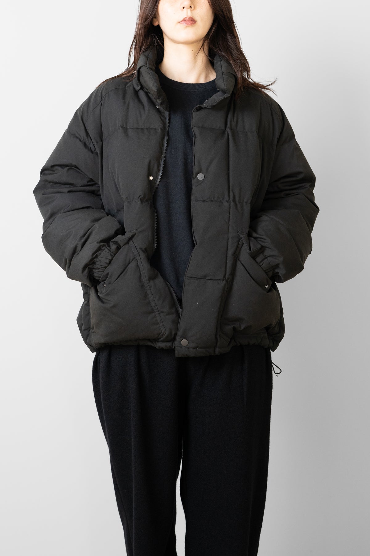 ANCELLM / AGING DOWN JACKET "BLACK"