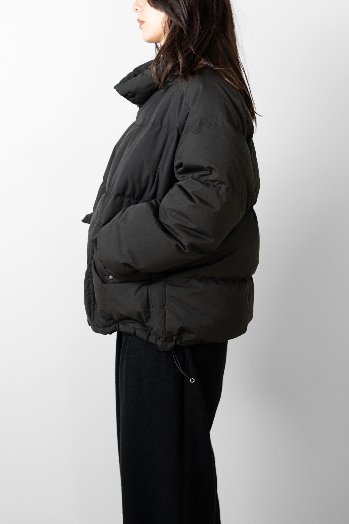 ANCELLM / AGING DOWN JACKET "BLACK"