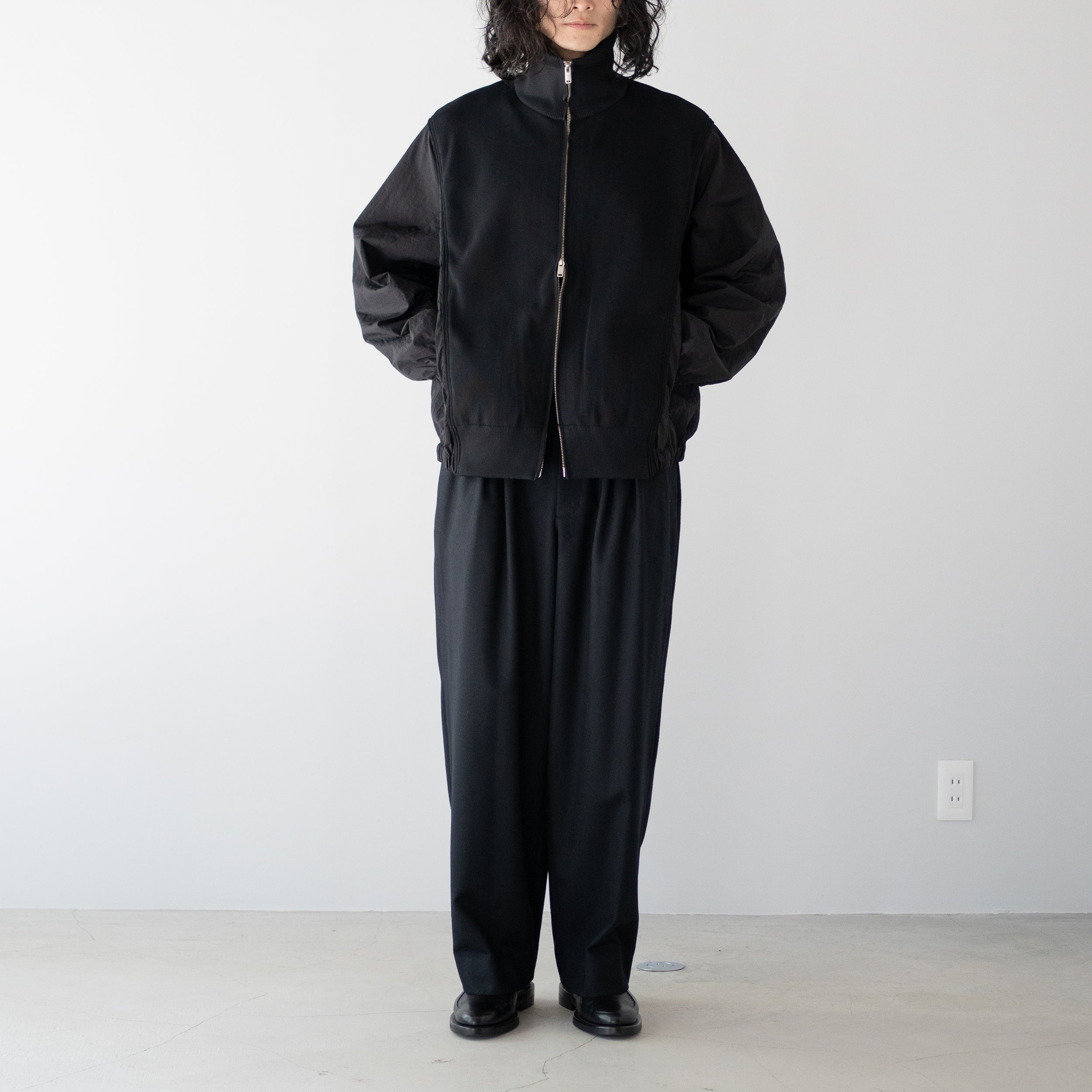 YOKE(ヨーク)/ Connected Rib Knit Trucker Jacket 