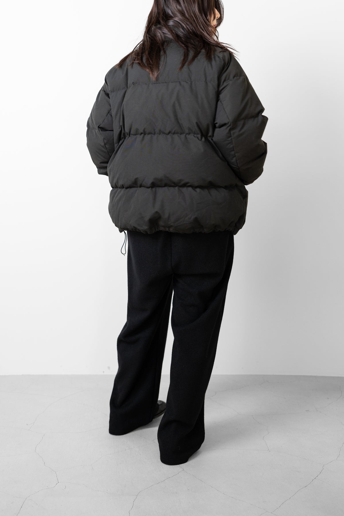 ANCELLM / AGING DOWN JACKET "BLACK"