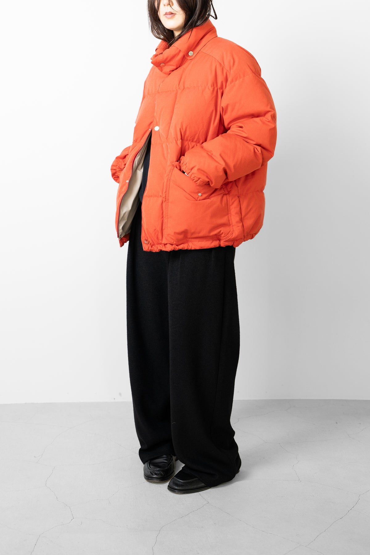 ANCELLM / AGING DOWN JACKET "RED"