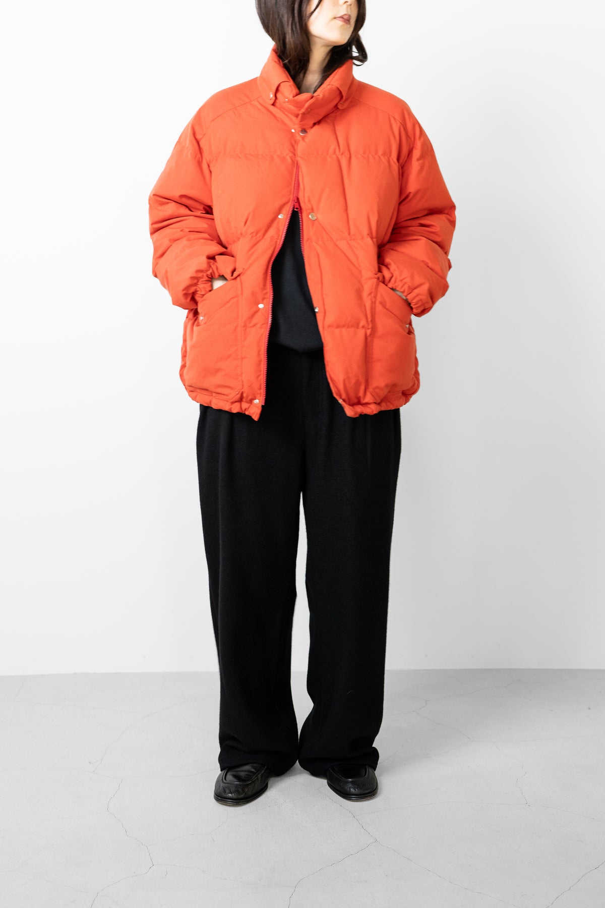 ANCELLM / AGING DOWN JACKET "RED"