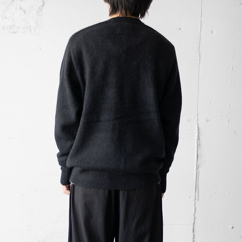 ssstein/ FINE ALPACA KNIT CREW NECK LS "BLACK"