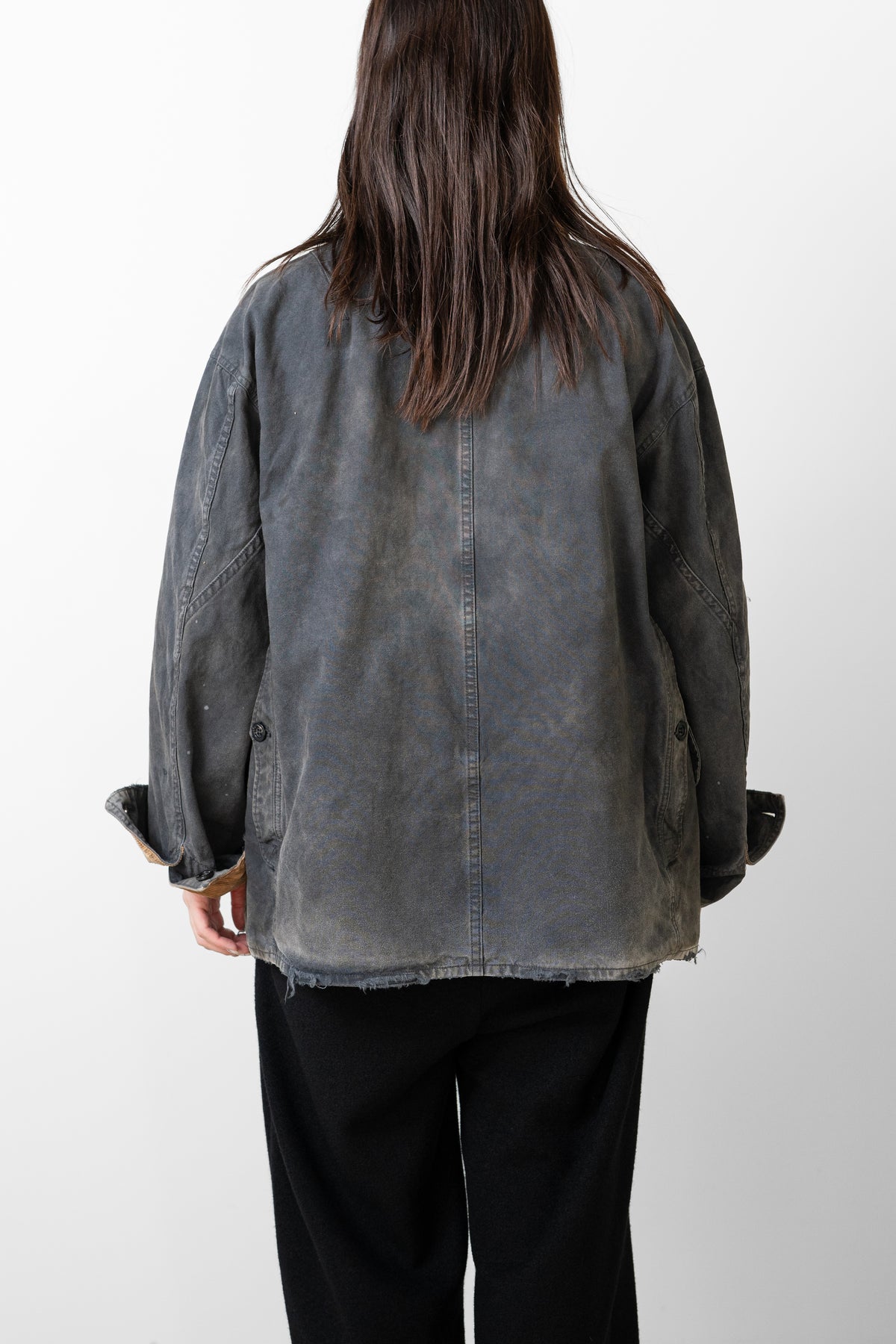 ANCELLM / REVERSIBLE WORK JACKET "BLACK"
