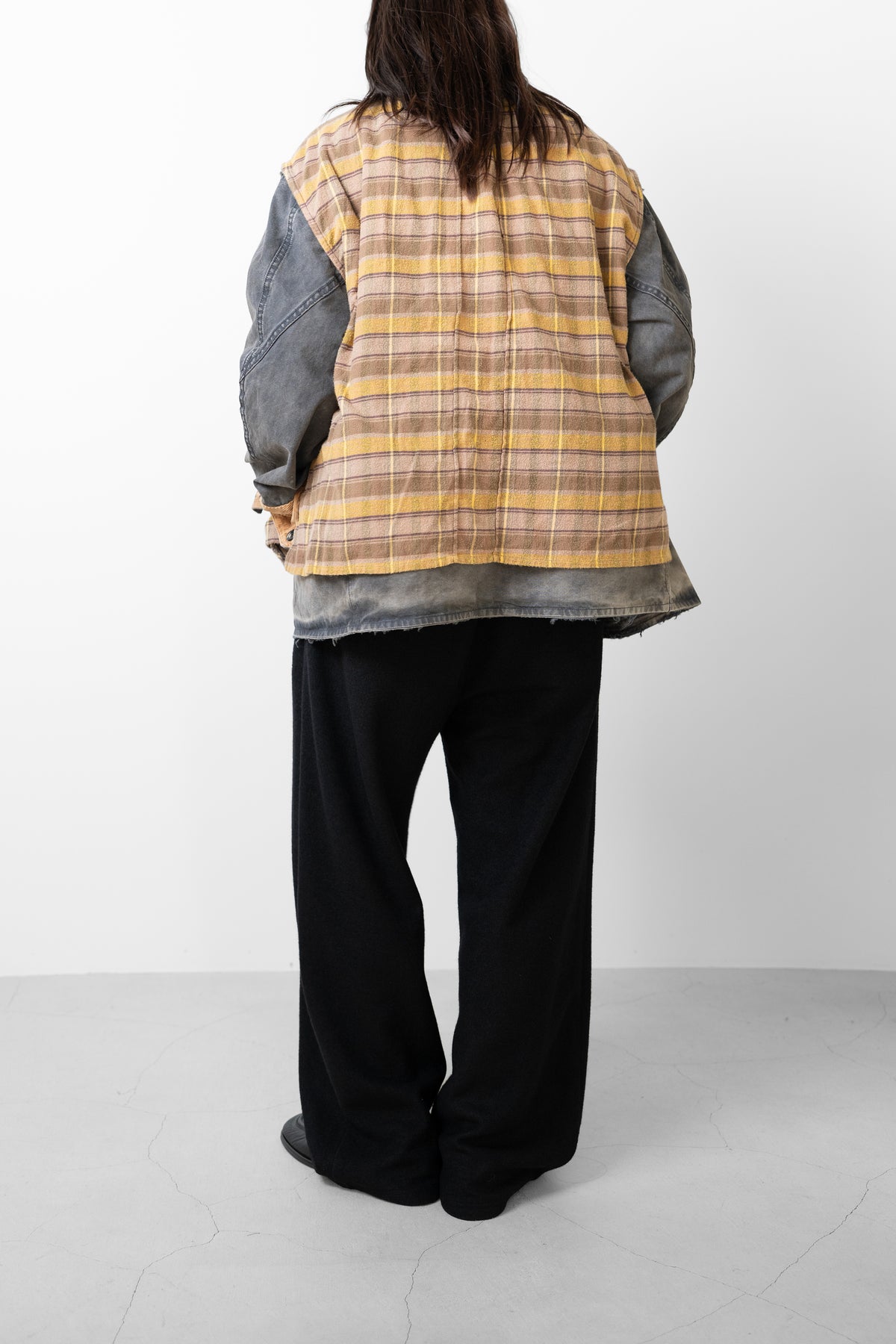 ANCELLM / REVERSIBLE WORK JACKET "BLACK"