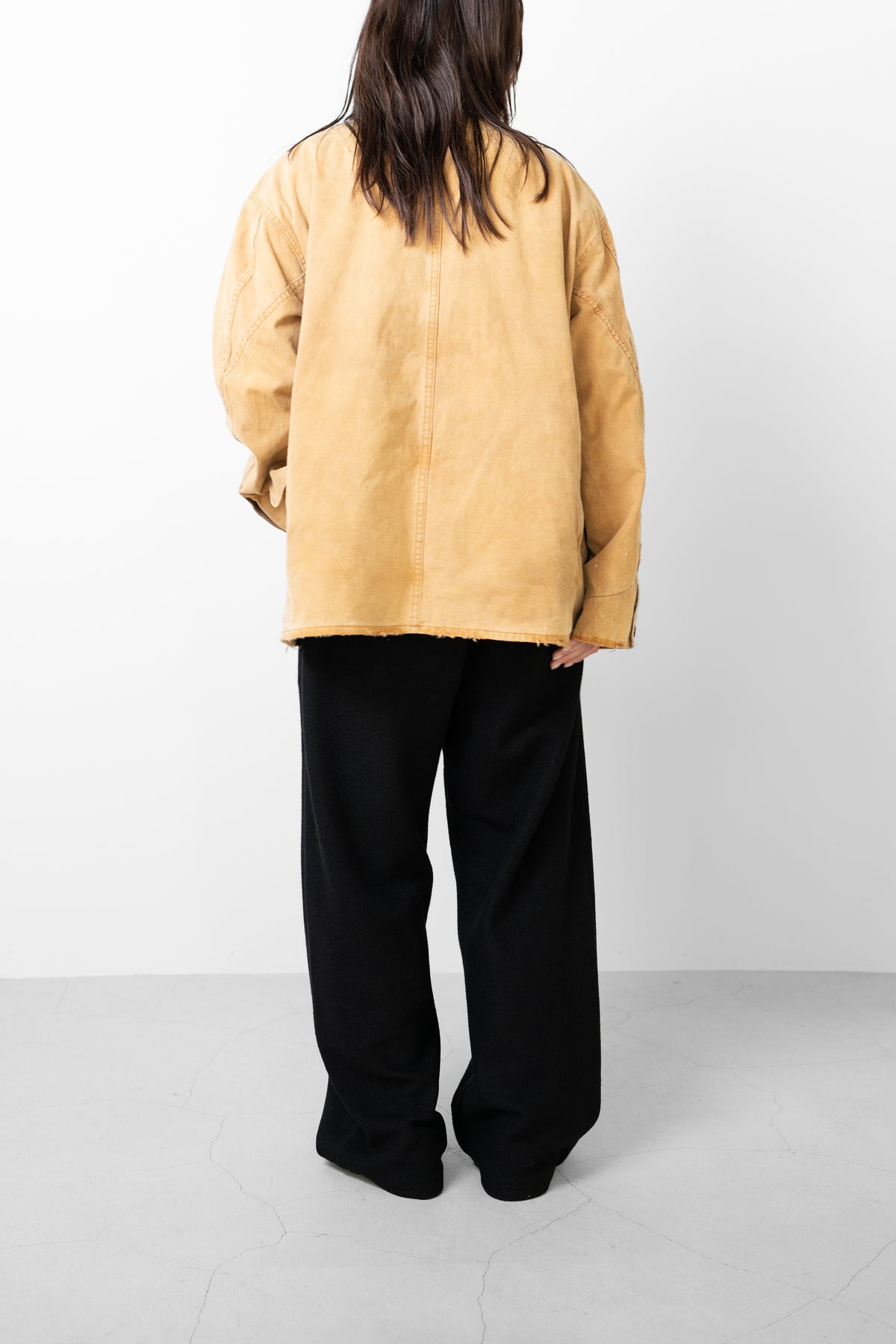 ANCELLM / REVERSIBLE WORK JACKET "CAMEL"