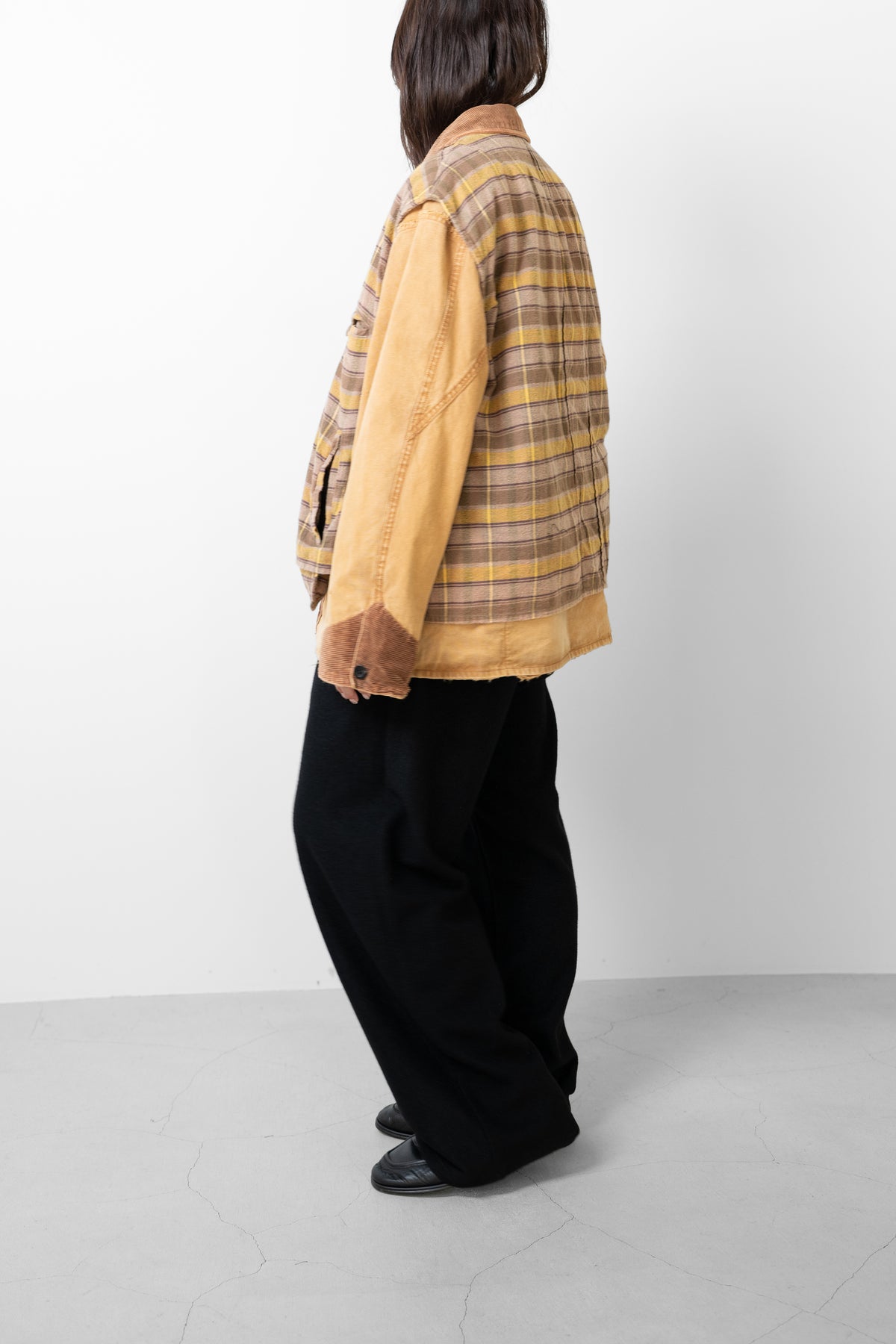 ANCELLM / REVERSIBLE WORK JACKET "CAMEL"