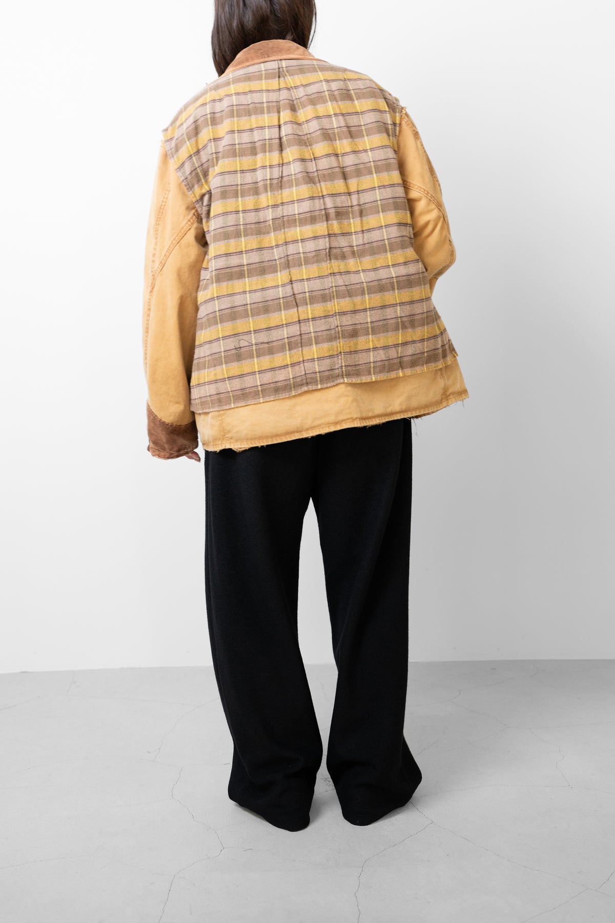 ANCELLM / REVERSIBLE WORK JACKET "CAMEL"