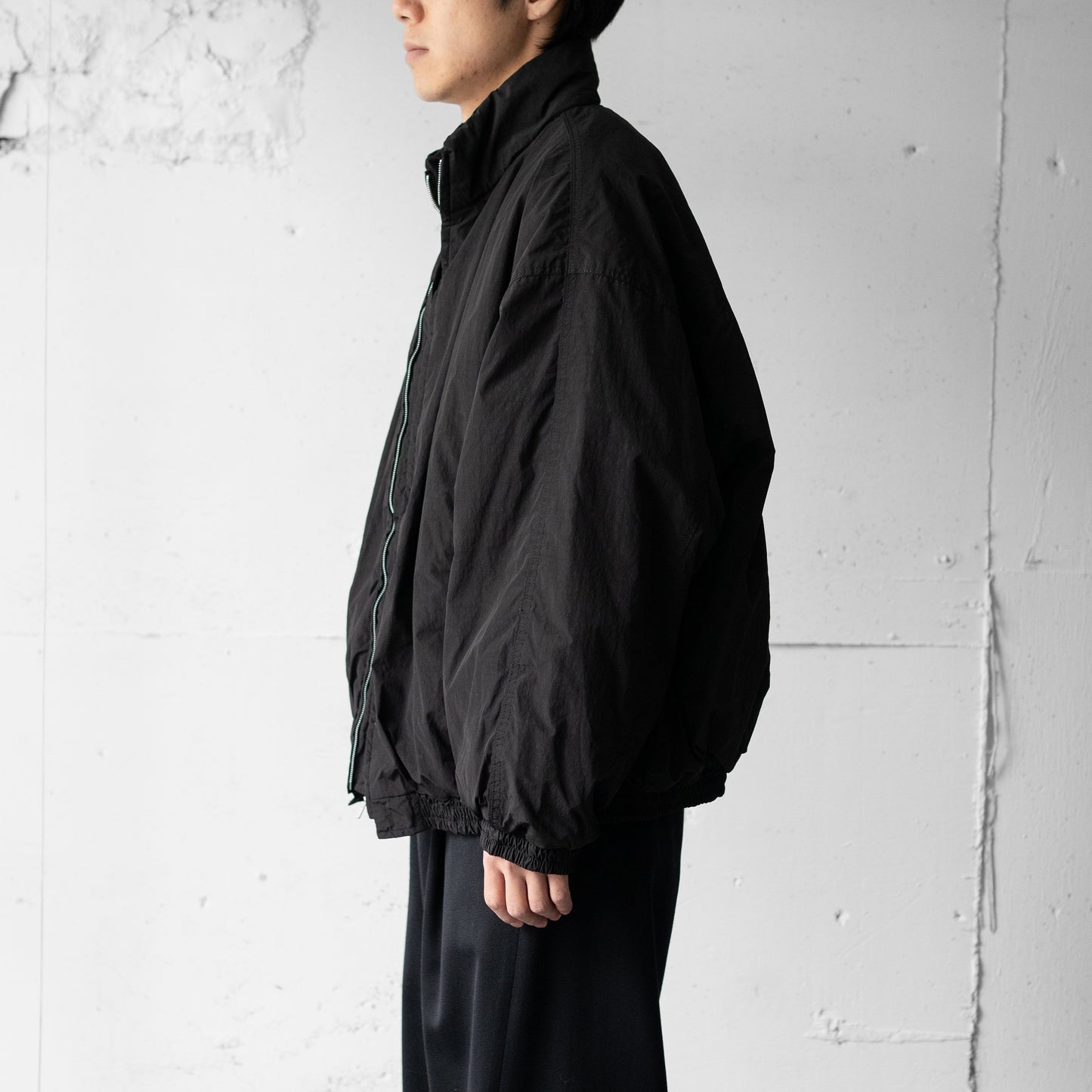 ssstein/ WINDPROOF NYLON PADDED JACKET "BLACK"