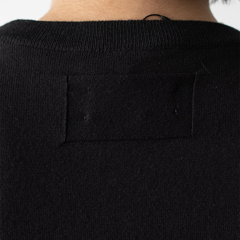 Afiit / COTTON CASHMERE KNITL/S "BLK"