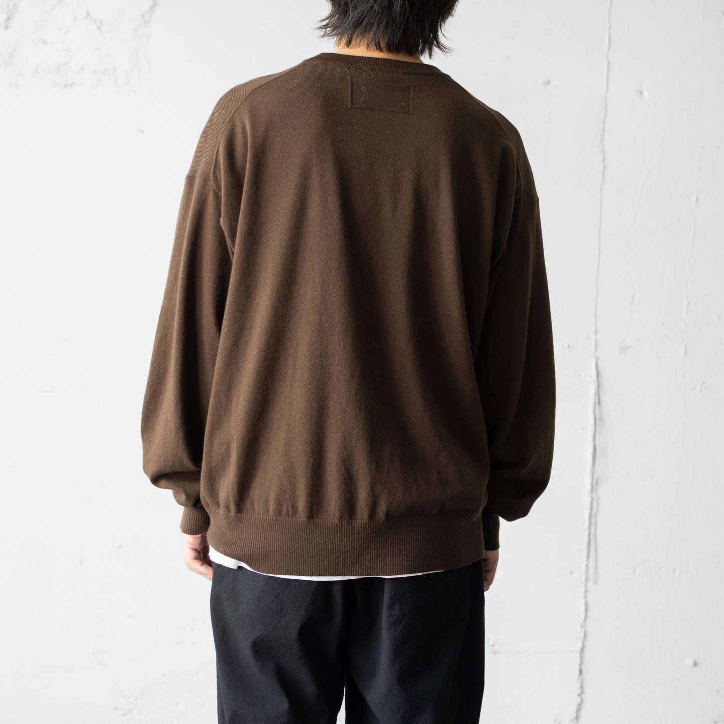 Afiit / COTTON CASHMERE KNIT L/S "BRN"