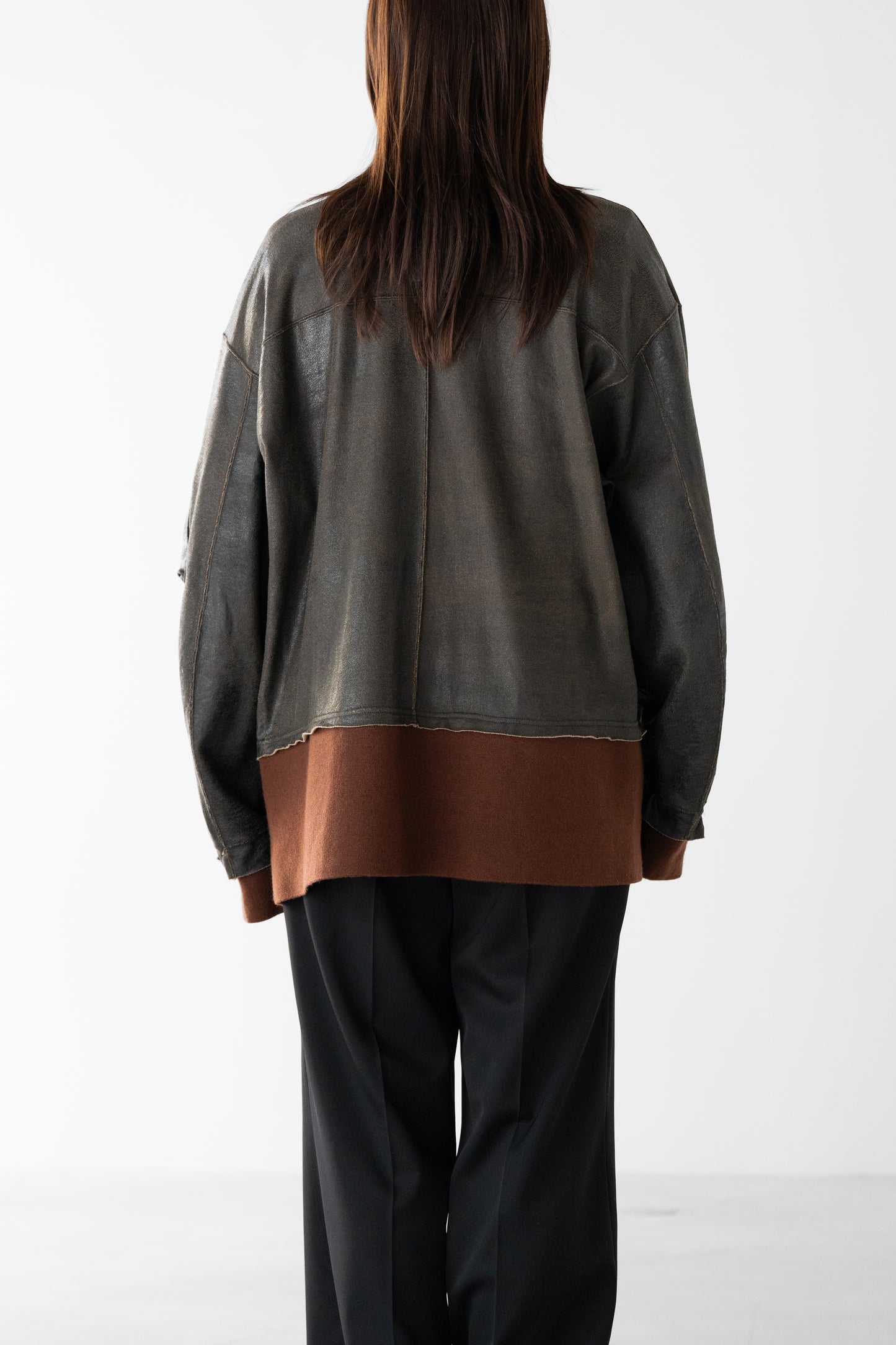 ANTHEM A/ CRACK TERRY MILITARY BLOUSON "Brown"