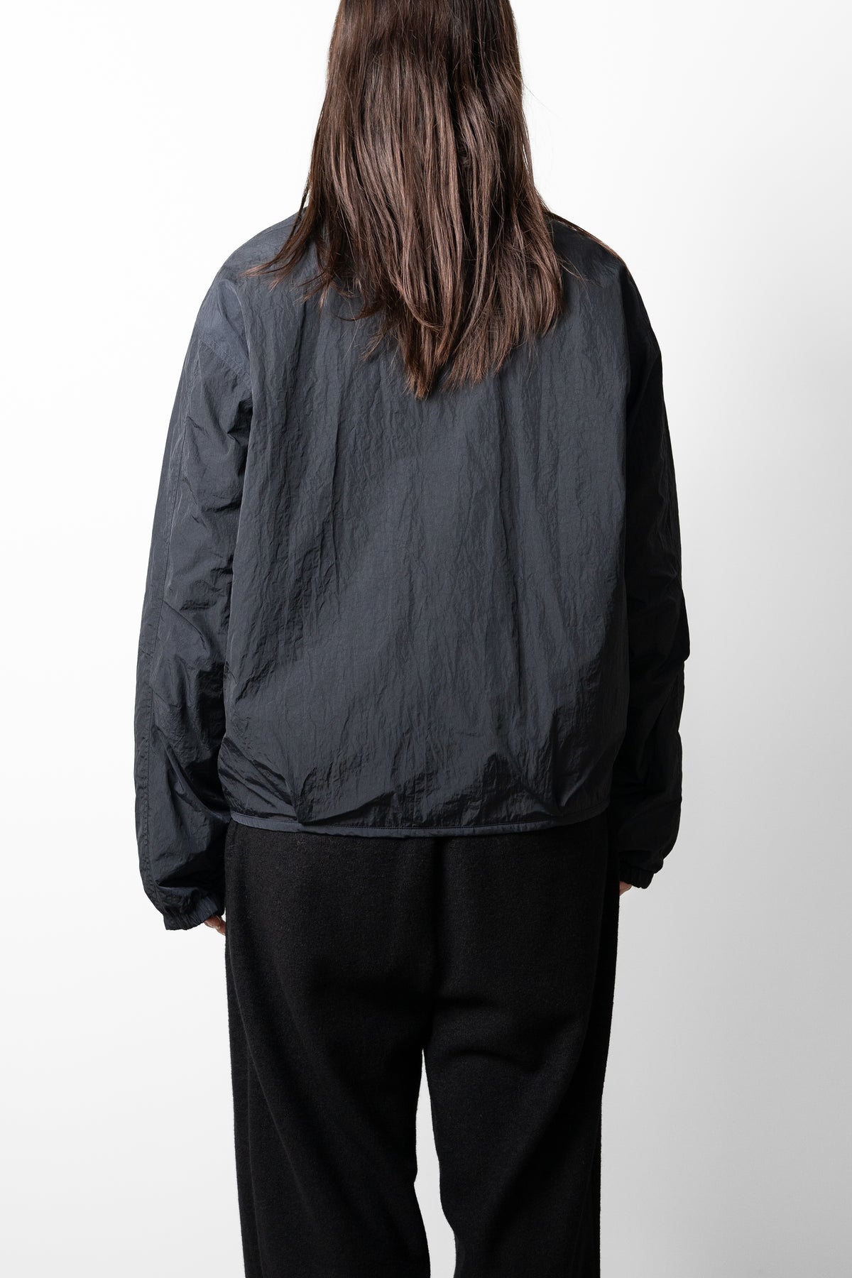 YOKE/ Wool Cashmere Fleece Reversible Blouson "Black"