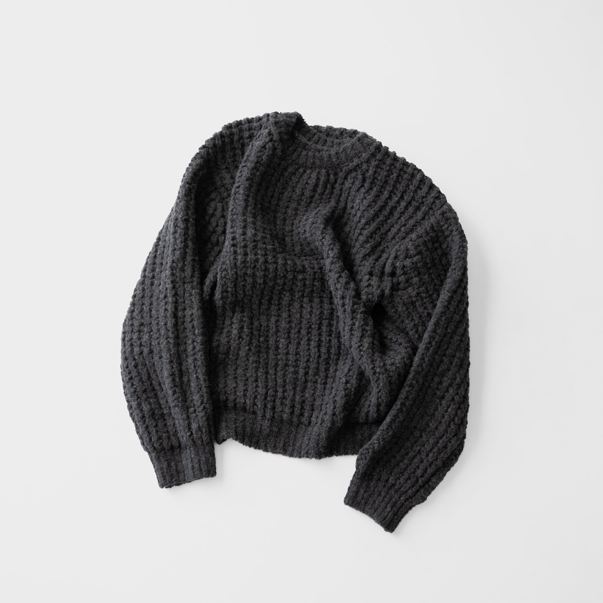 yoke ヨーク　ニット YOKE(ヨーク)/ Baby Alpaca Big Waffle Sweater 