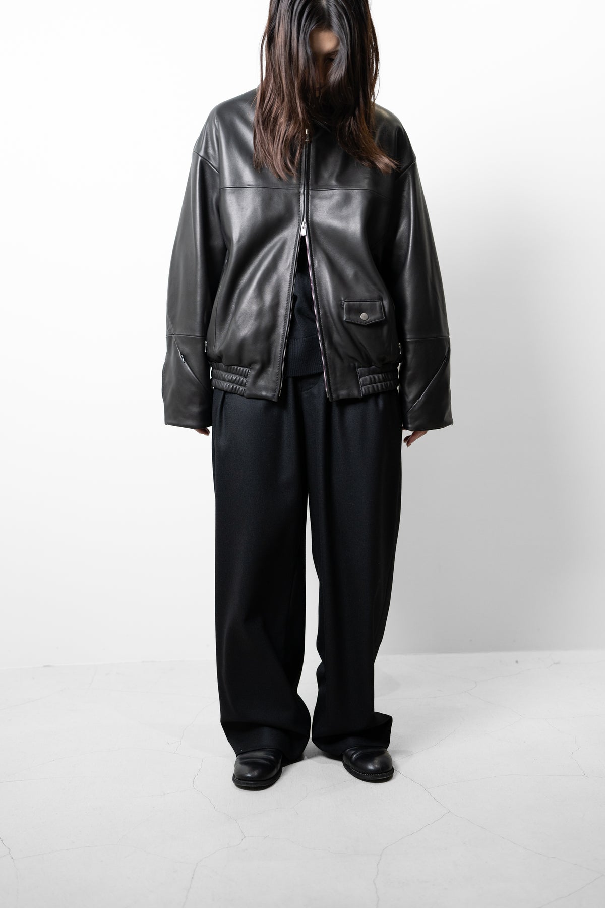 Afiit / LEATHER JACKET "BLACK"