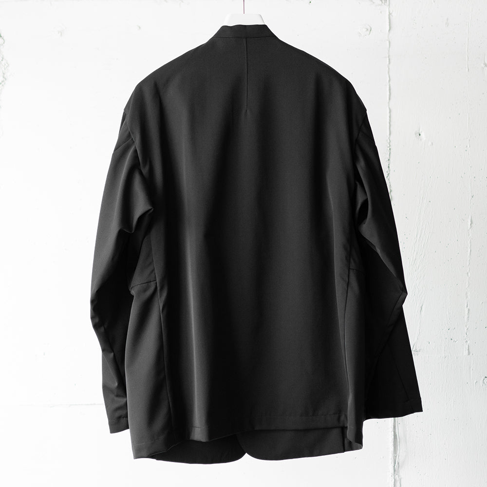 AFTERHOURS / COLLARLESS JACKET BLOUSON "BLACK"