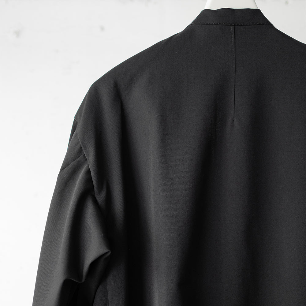 AFTERHOURS / COLLARLESS JACKET BLOUSON "BLACK"