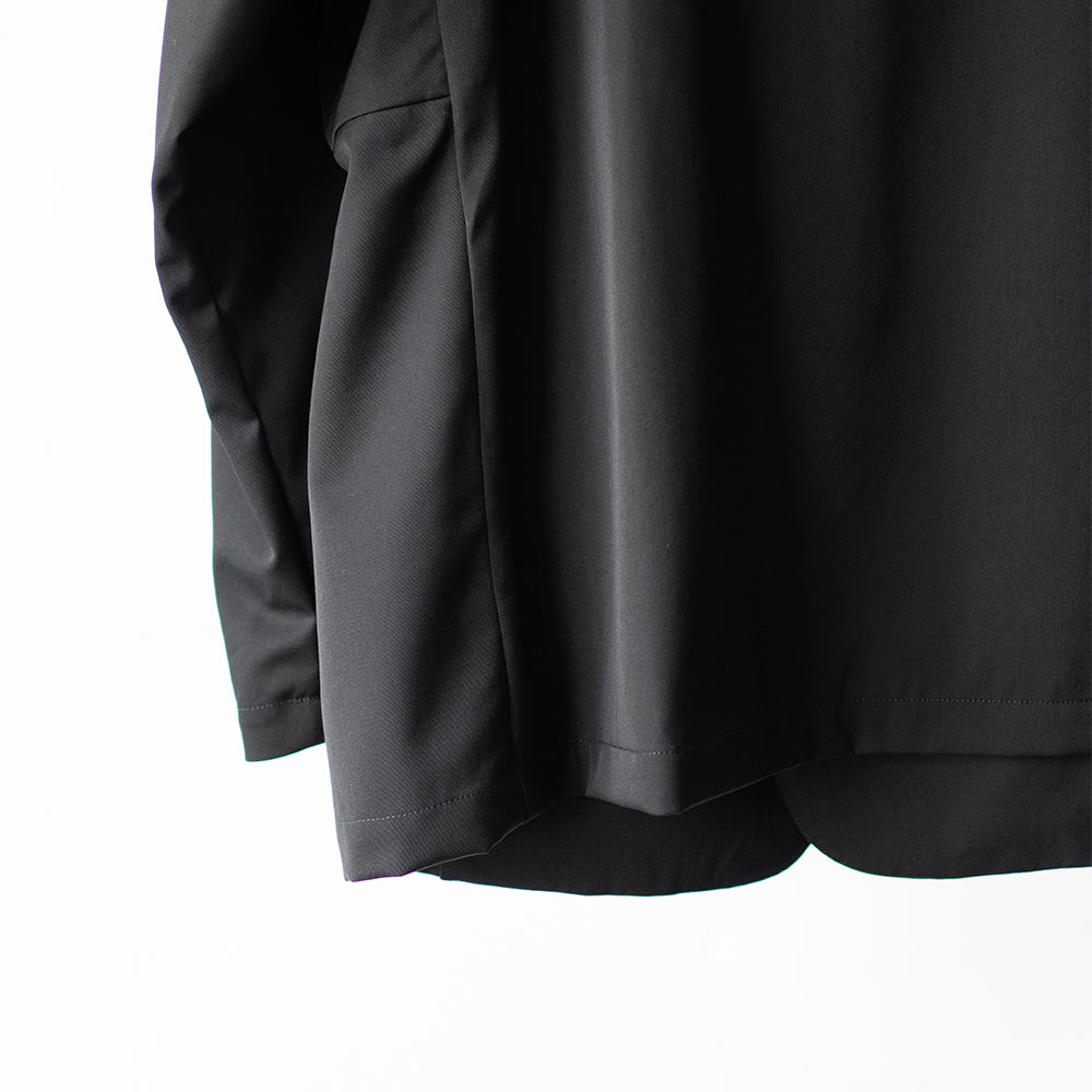 AFTERHOURS / COLLARLESS JACKET BLOUSON "BLACK"