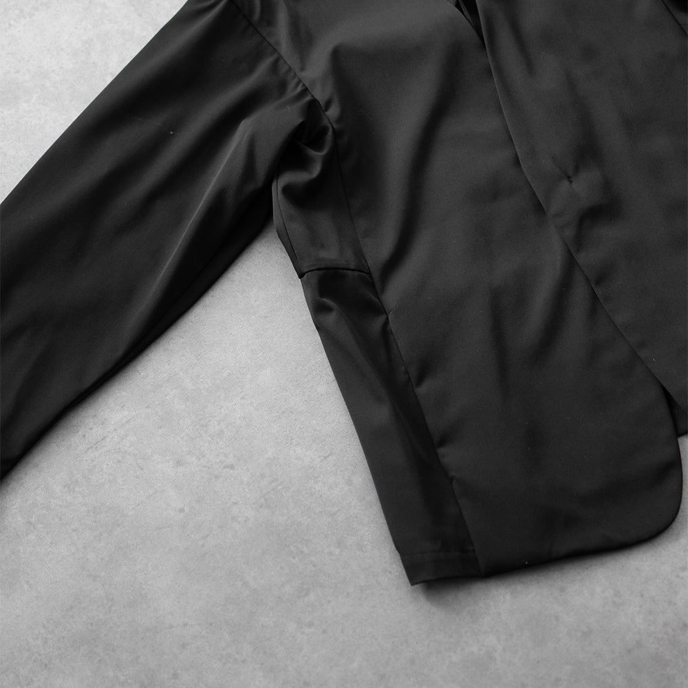 AFTERHOURS / COLLARLESS JACKET BLOUSON "BLACK"