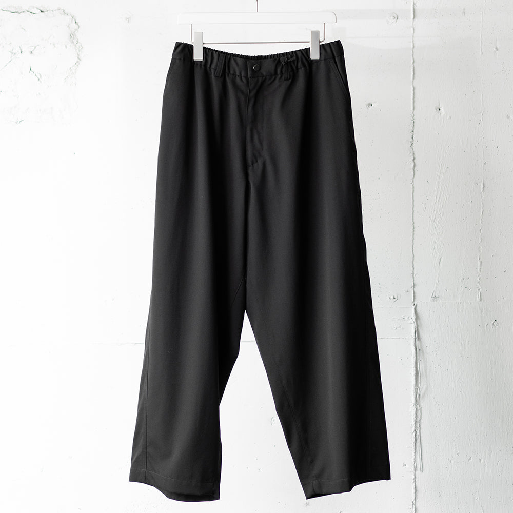 AFTERHOURS / BENDING LINE BAGGY PANTS "BLACK"