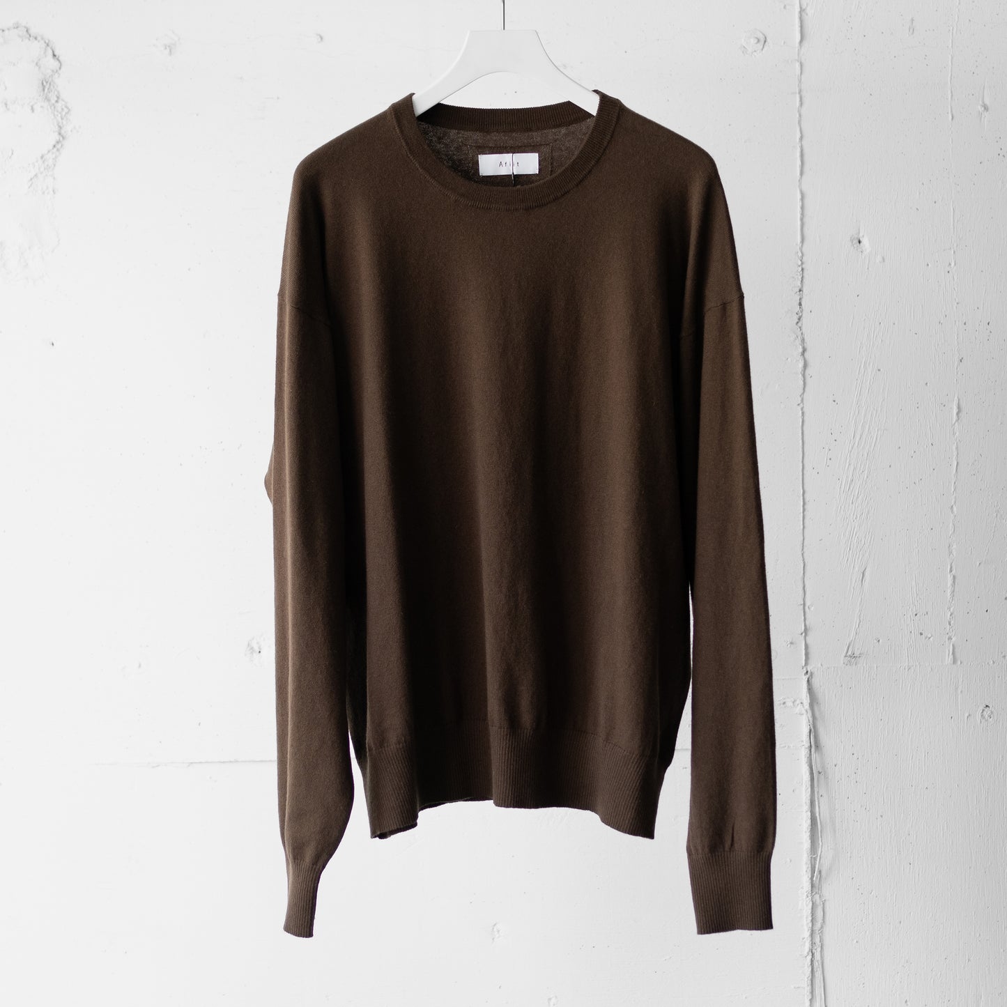 Afiit / COTTON CASHMERE KNIT L/S "BRN"