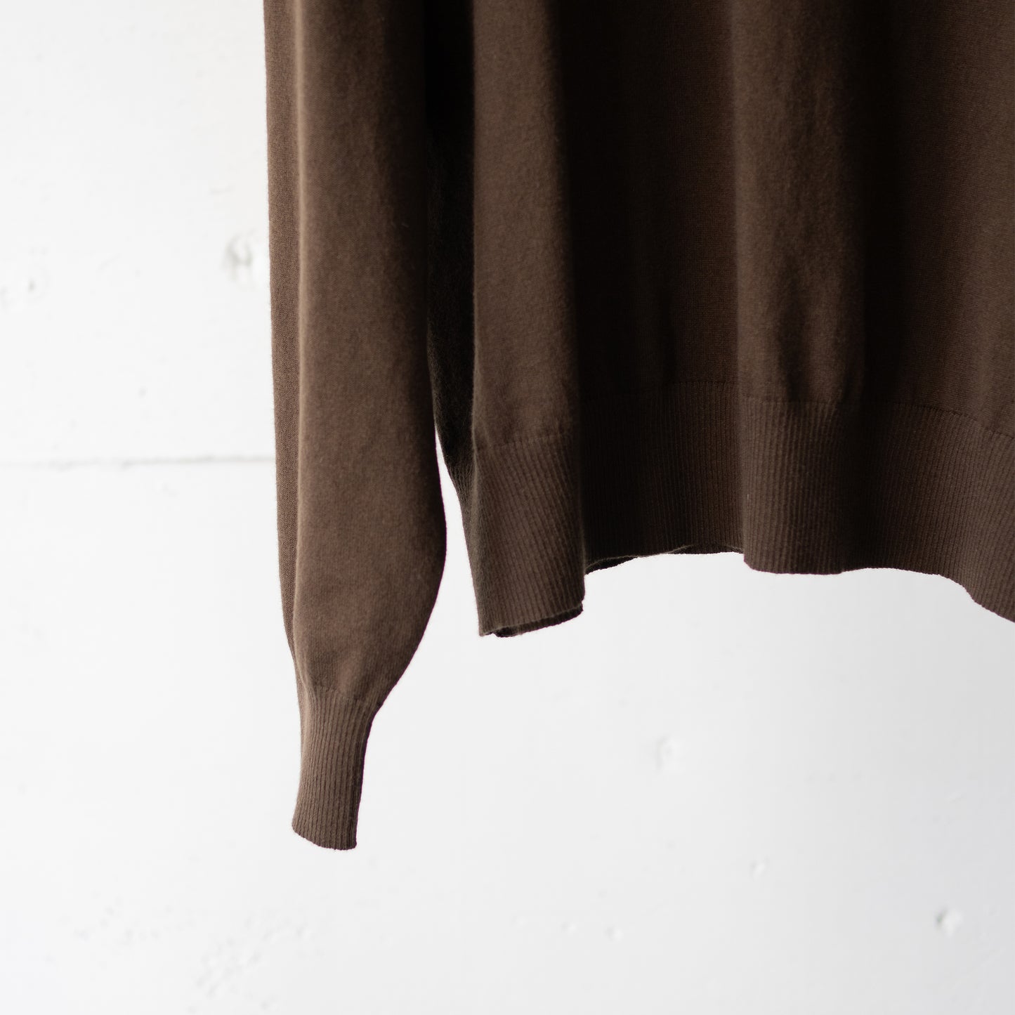 Afiit / COTTON CASHMERE KNIT L/S "BRN"