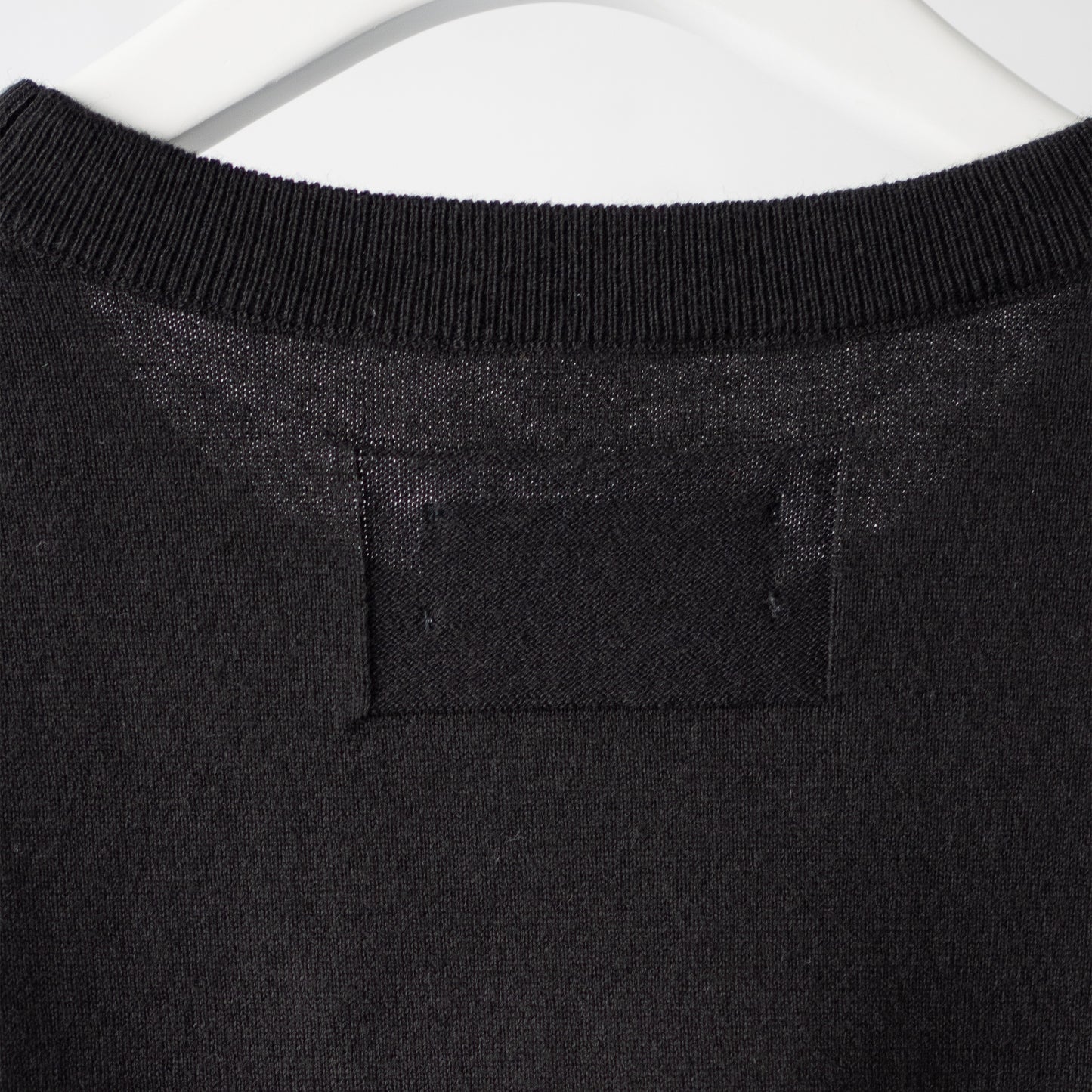 Afiit / COTTON CASHMERE KNITL/S "BLK"