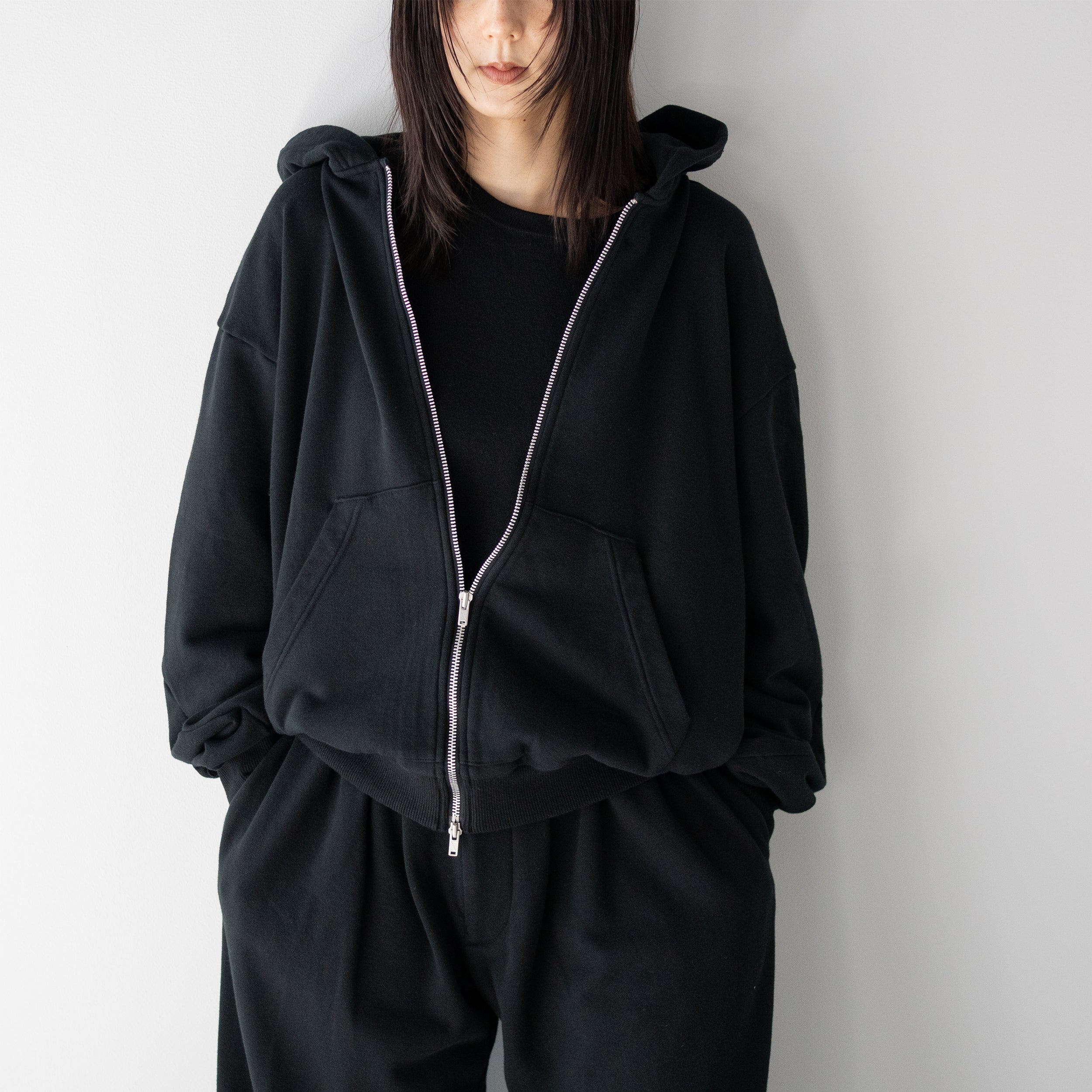 Attic zip parka black サイズ2 Afiit(アフィット) / ZIP PARKA 