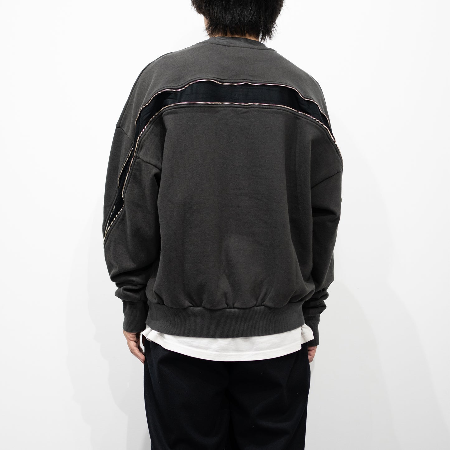 ROTOL/ TRANSFORM CREW NECK SWEAT "BLACK"