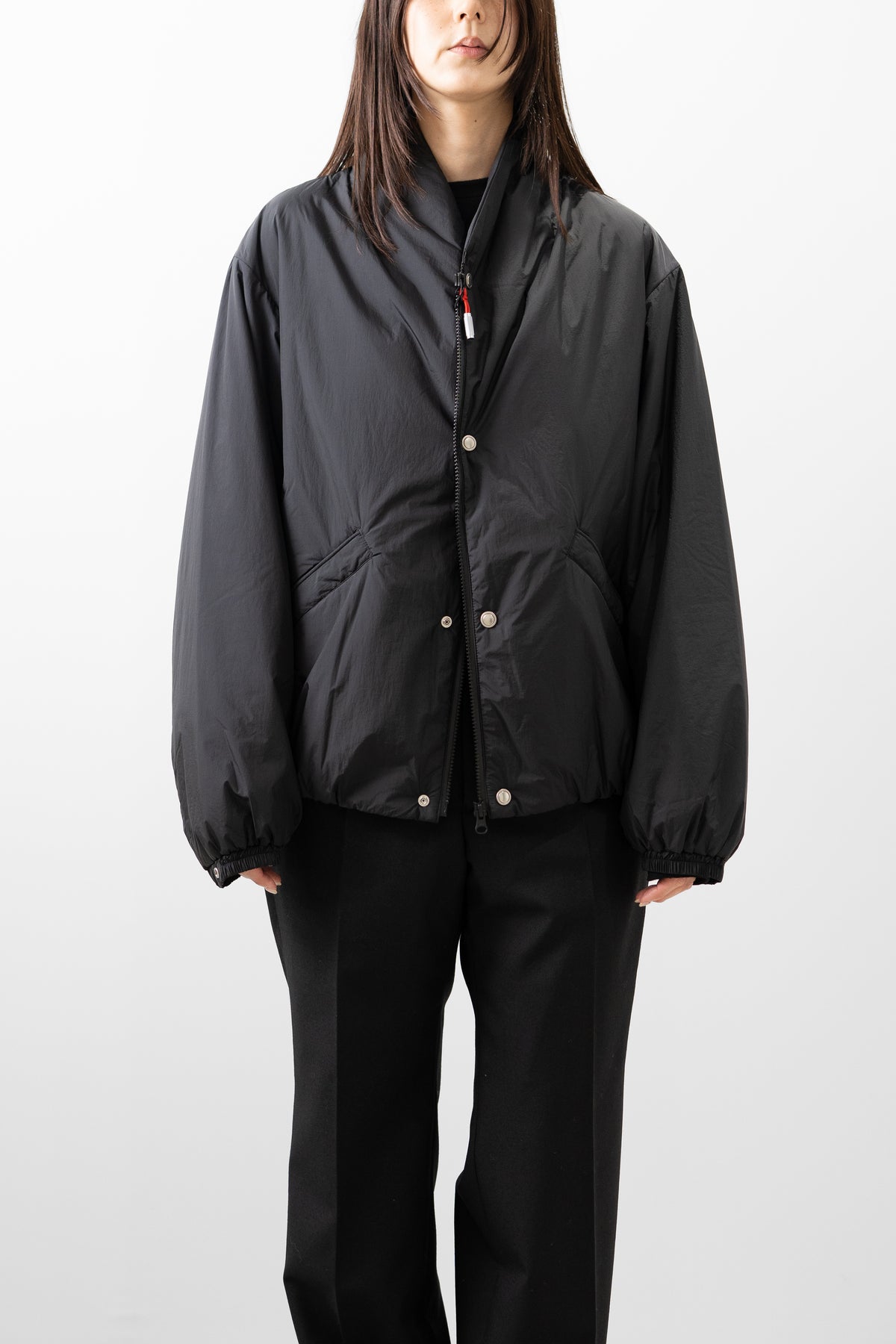 paratrait/ POROUS SKIN BLOUSON "BLACK"