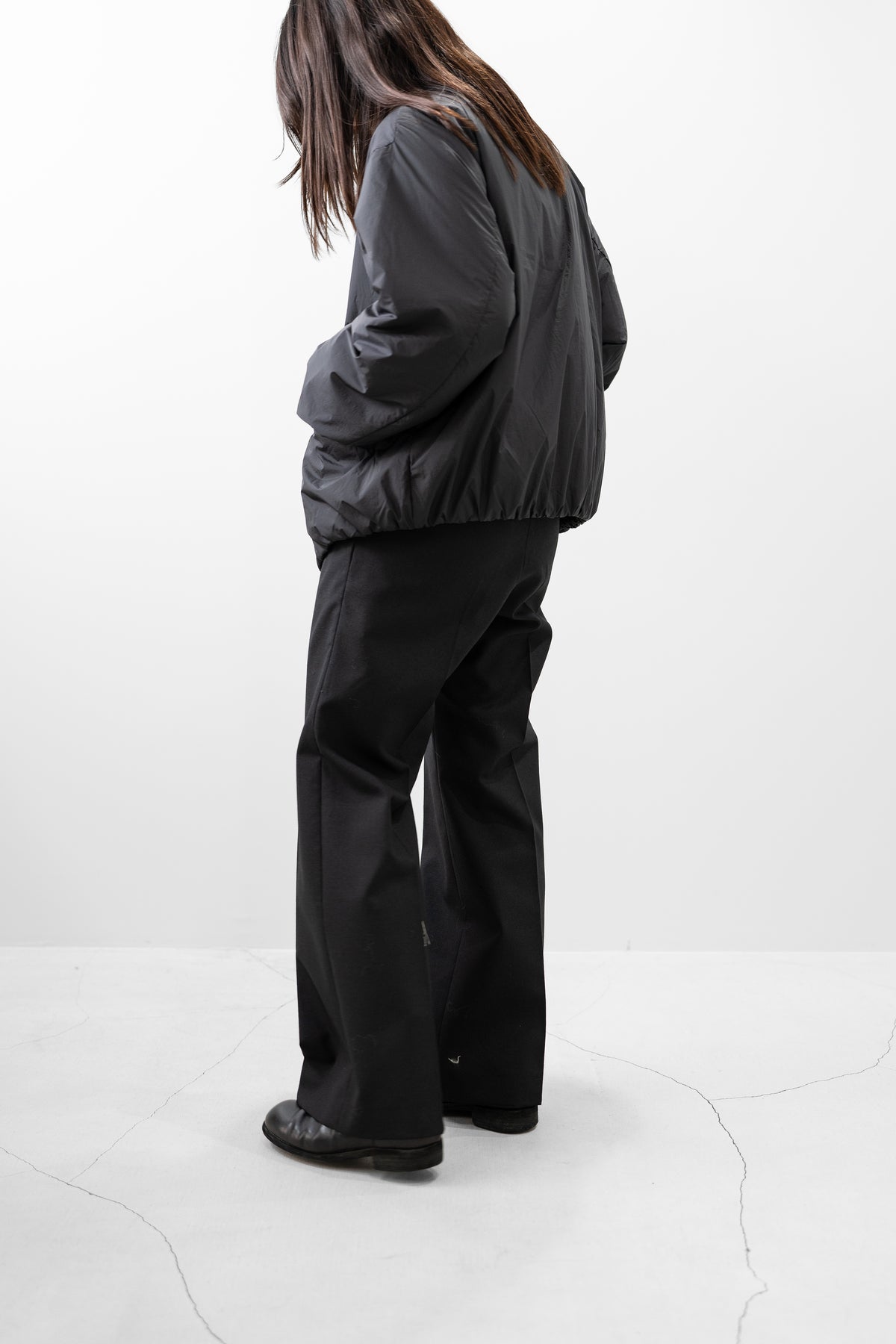 paratrait/ POROUS SKIN BLOUSON "BLACK"