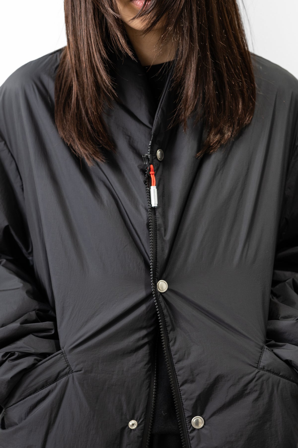 paratrait/ POROUS SKIN BLOUSON "BLACK"