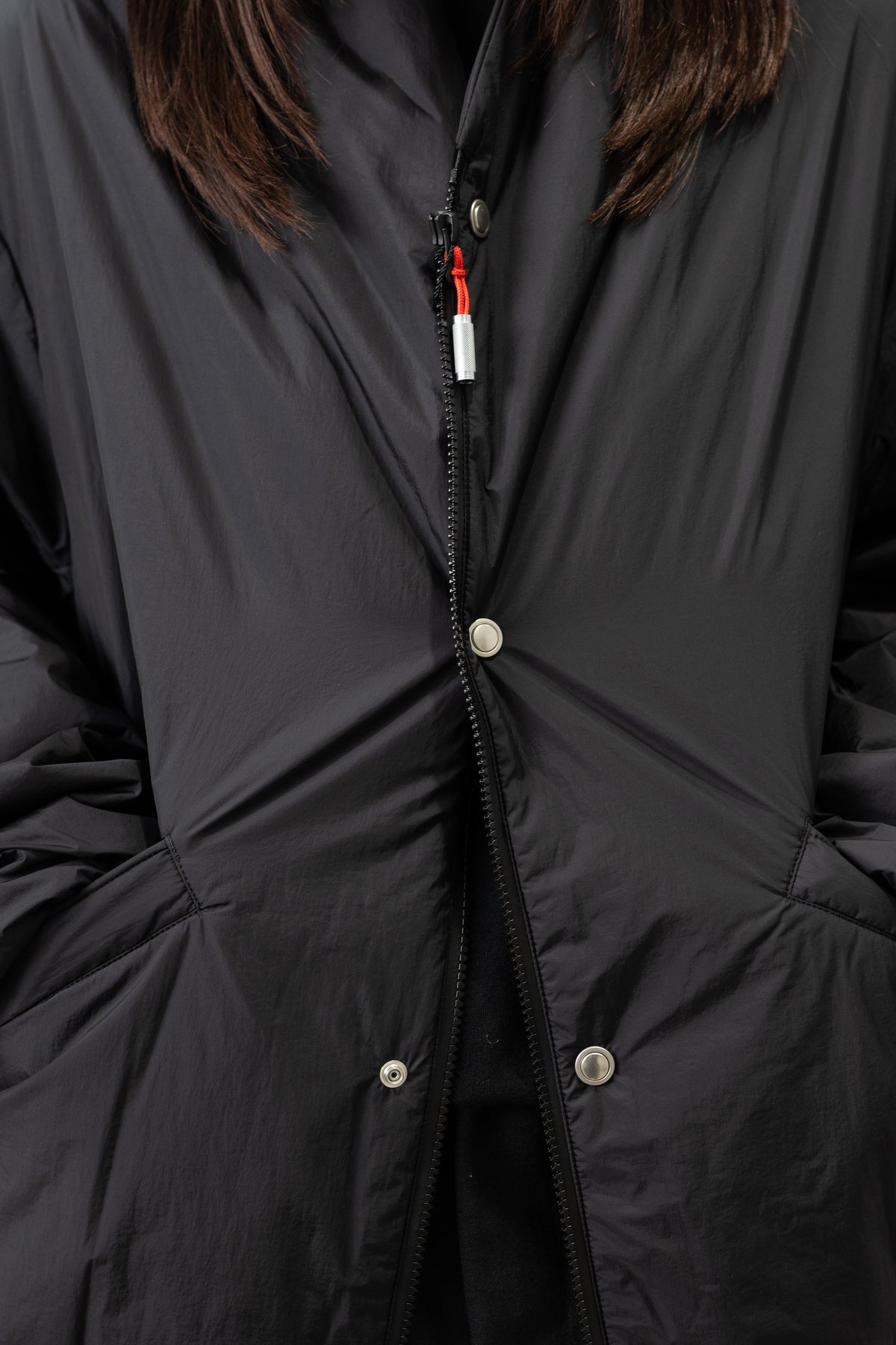 paratrait/ POROUS SKIN BLOUSON "BLACK"