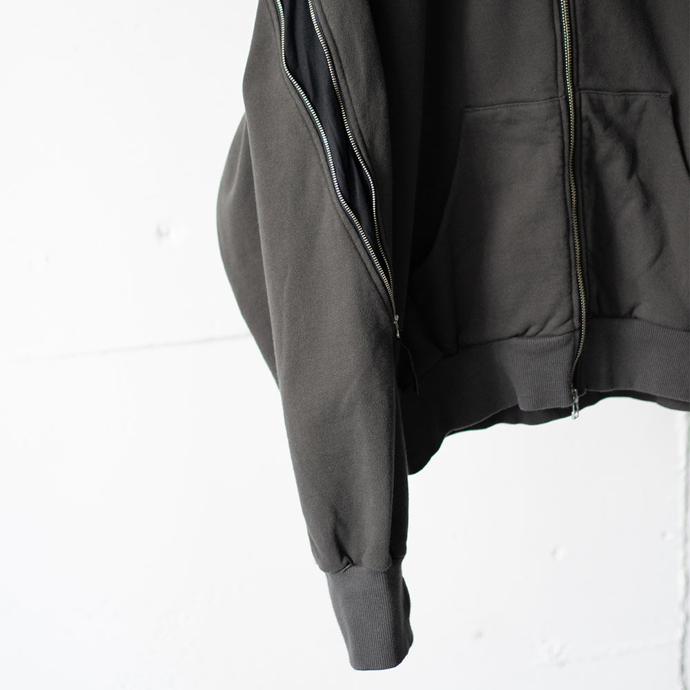 ROTOL/ TRANSFORM FULL ZIP HOODIE "BLACK"