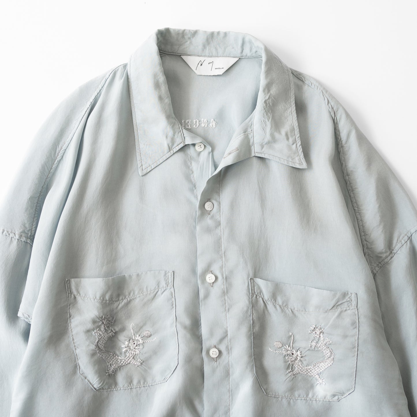 ANCELLM(アンセルム) / AGING EMBROIDERY SHIRT 