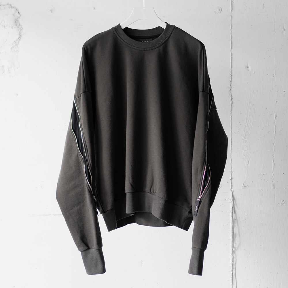 ROTOL/ TRANSFORM CREW NECK SWEAT "BLACK"