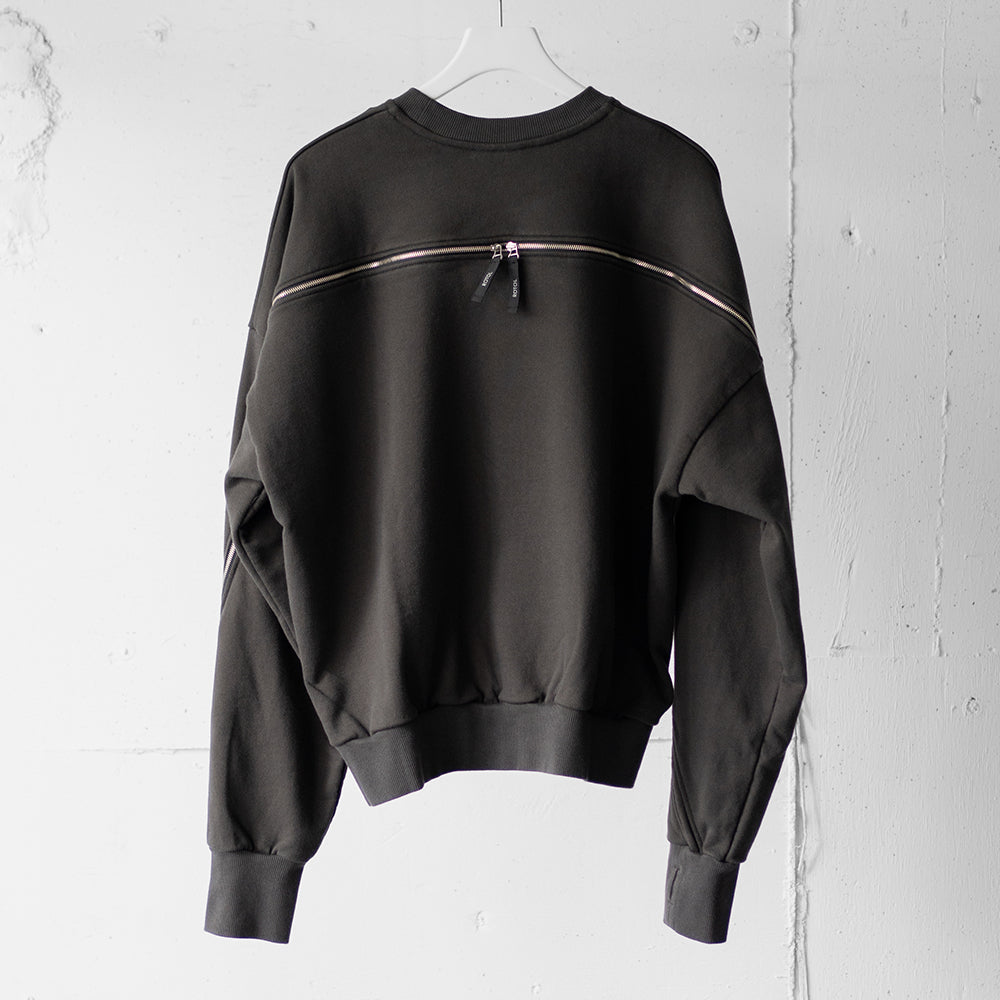 ROTOL/ TRANSFORM CREW NECK SWEAT "BLACK"