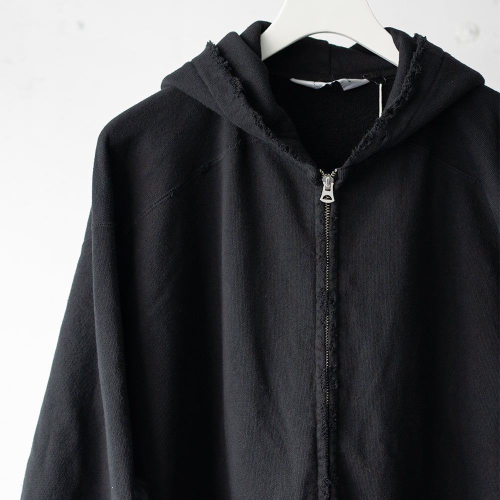 ANCELLM / CRASH ZIP HOODIE "BLACK"