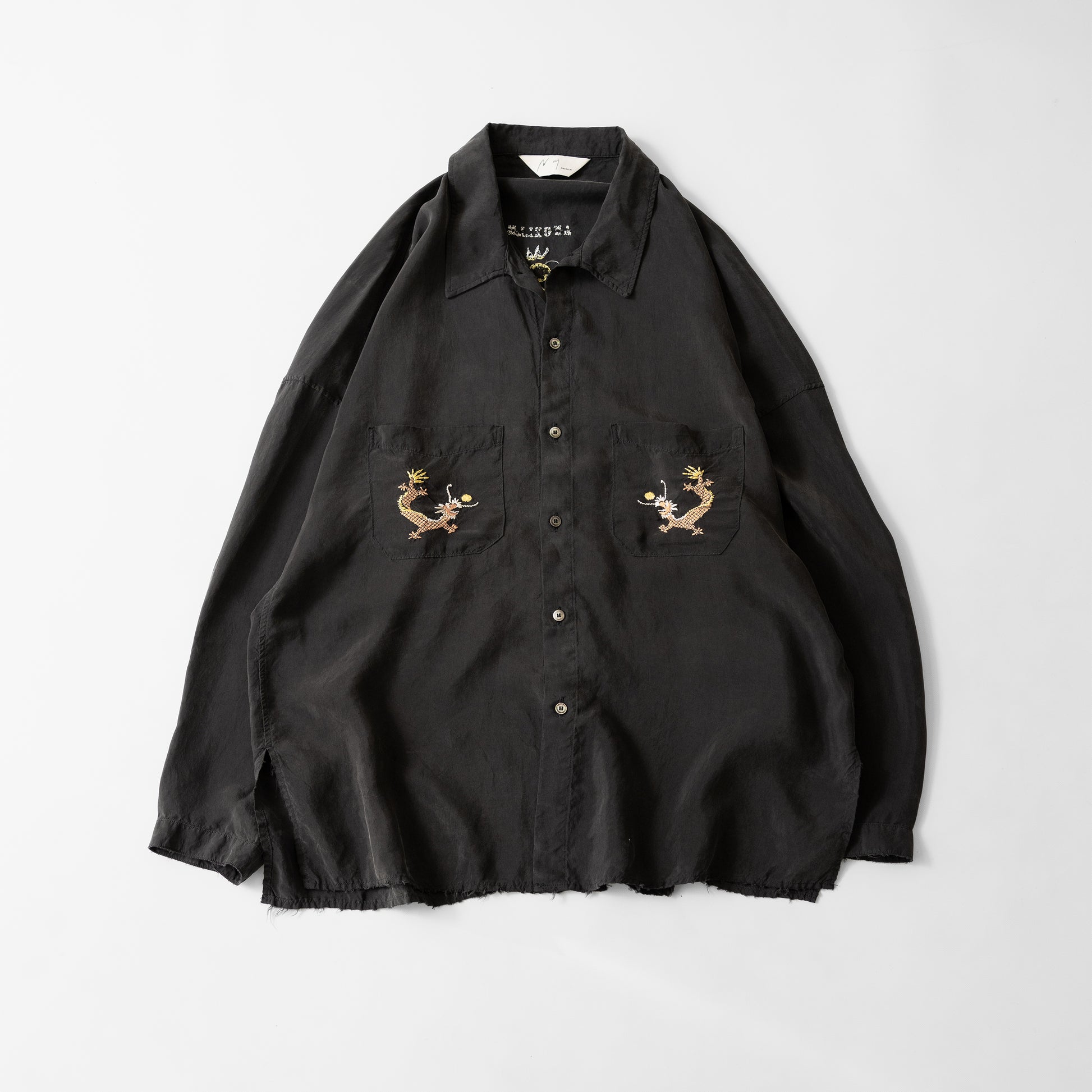 ANCELLM(アンセルム) / AGING EMBROIDERY SHIRT 