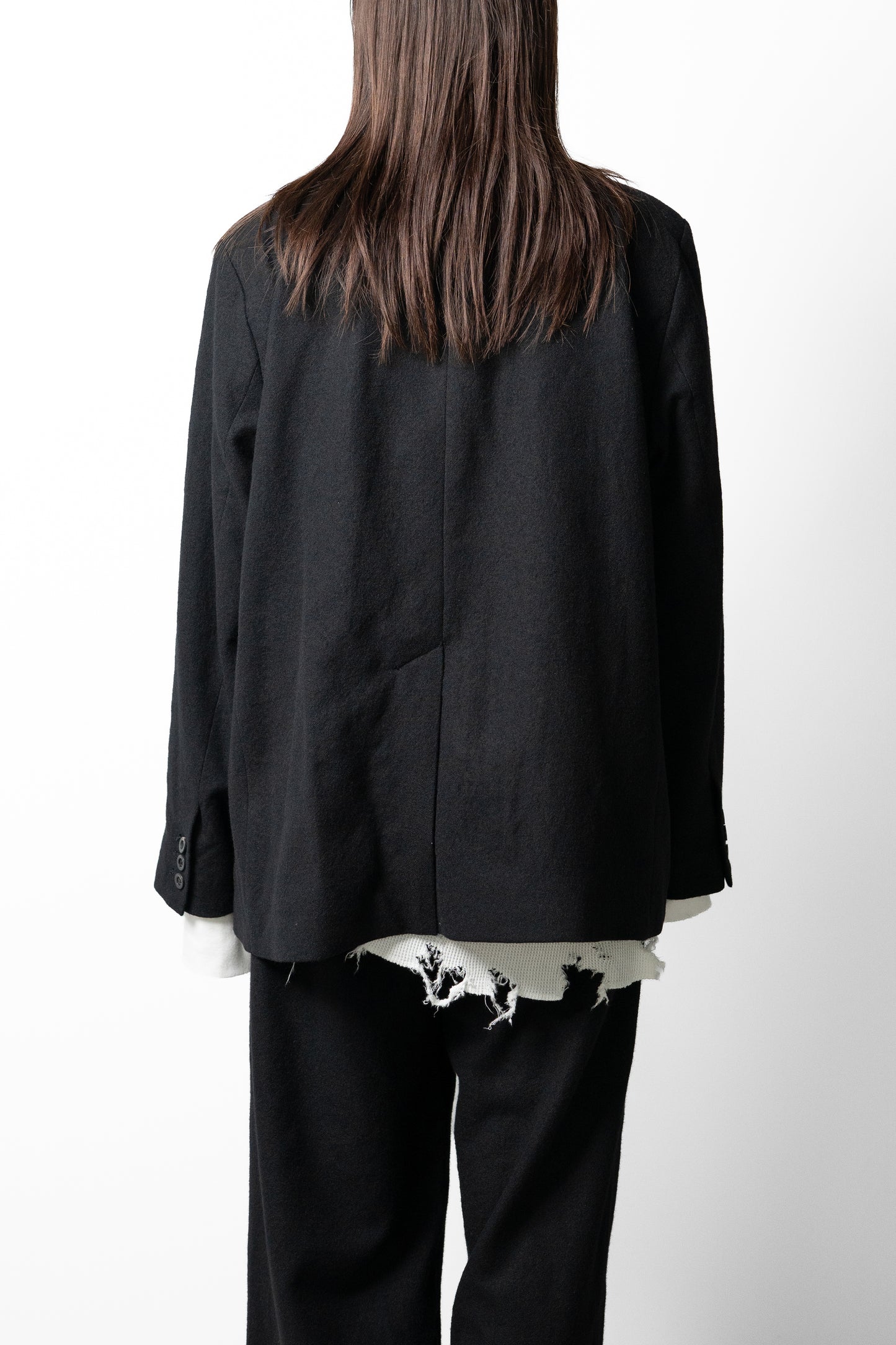 ANCELLM / DOUBLE TAILORED JACKET "BLACK"